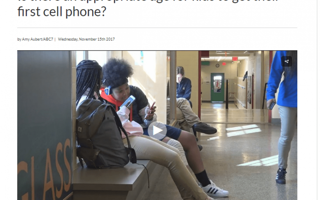 ABC 7 Features Washington Latin in story on kids and cell phones